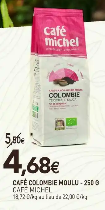 naturéO Café michel café colombie moulu offre