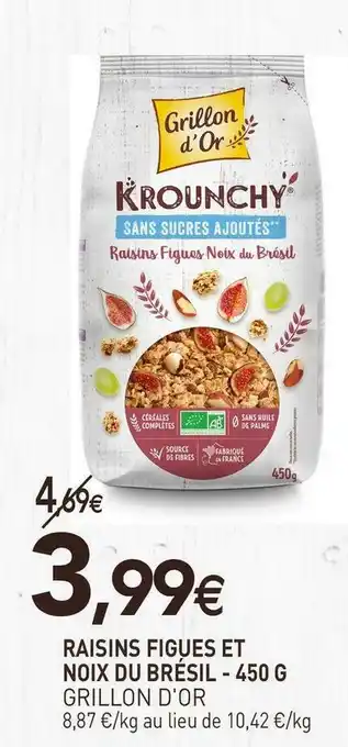 naturéO Grillon d'or raisins figues et noix du brésil offre