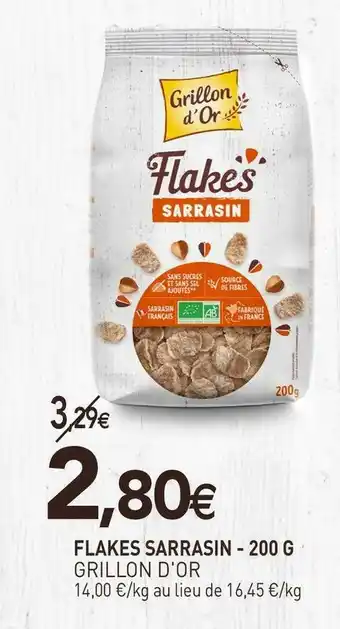 naturéO Grillon d'or flakes sarrasin - 200 g offre