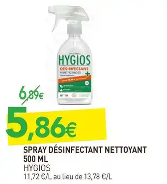 Hygios spray désinfectant nettoyant 500 ml
