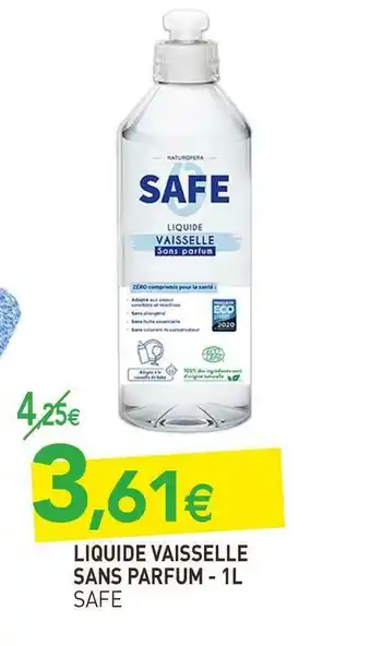 naturéO Safe liquide vaisselle sans parfum offre