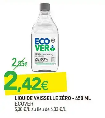 naturéO Ecover liquide vaisselle zéro offre