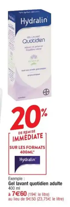 Cora x Carrefour Gel lavant quotidien adulte offre