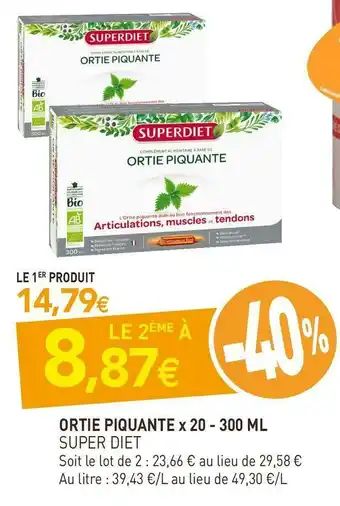 Super diet ortie piquante x 20 - 300 ml