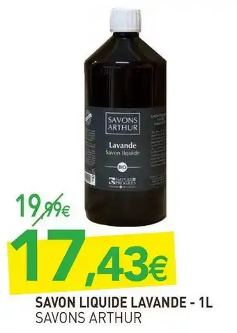 naturéO Savons arthur savon liquide lavande offre