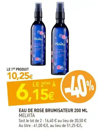 Melvita eau de rose brumisateur 200 ml