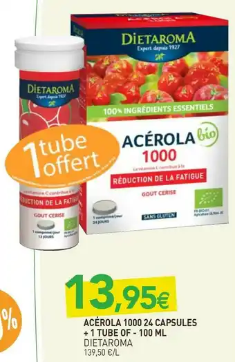 naturéO Dietaroma acérola 1000 24 capsules + 1 tube of offre
