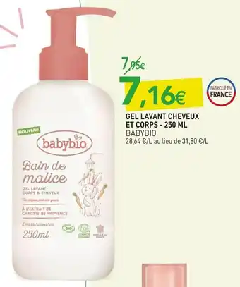 Babybio gel lavant cheveux et corps