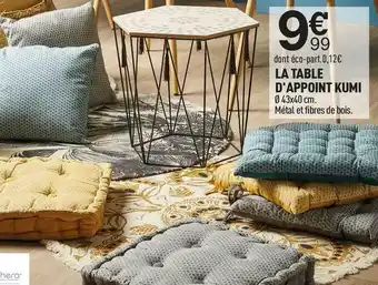 Centrakor La table d'appoint kumi offre