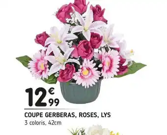 Imaginea Coupe gerberas, roses, lys offre