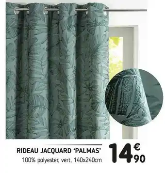 L'incroyable Rideau jacquard ‘palmas’ offre