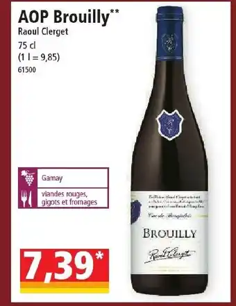 Norma AOP Brouilly** offre
