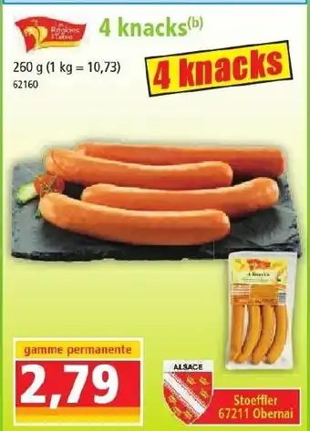 Norma 4 knacks offre