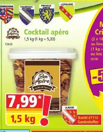 Norma Cocktail apéro offre