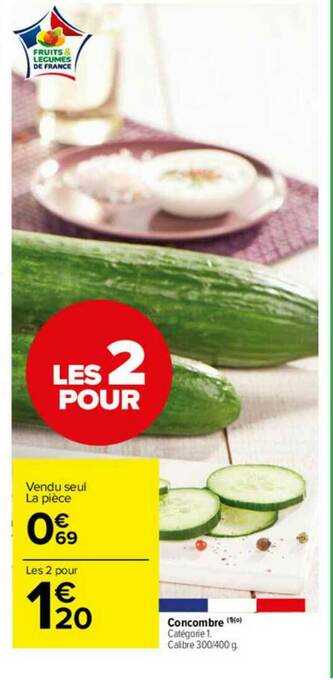 Carrefour Market Concombre offre