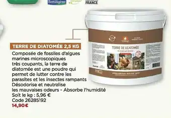 Bricomarché Terre De Diatomée 2,5 Kg offre