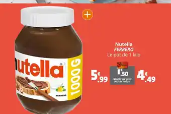 Coccinelle Supermarché Nutella FERRERO offre