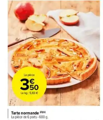 Carrefour Market Tarte Normande offre