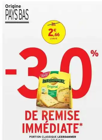 Intermarché Portion Classique Leerdammer offre