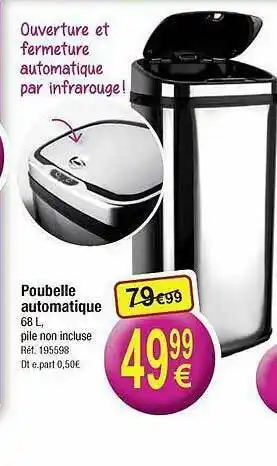 Kandy Poubelle Automatique offre