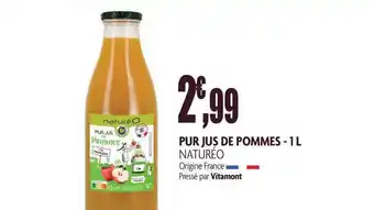 naturéO Pur Jus De Pommes - 1 L offre