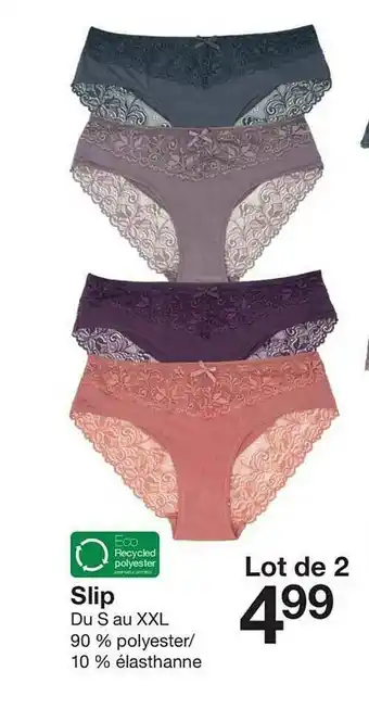 Zeeman Eco Recycled Polyester Slip offre