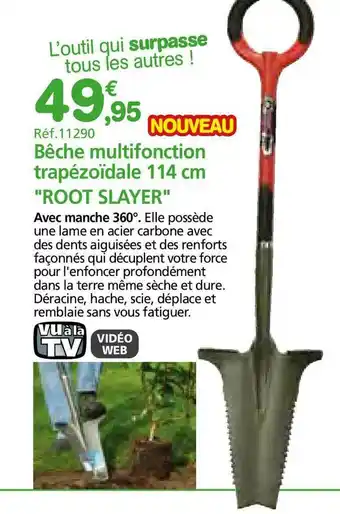 Provence Outillage Bêche Multifonction Trapézoïdale 114 Cm offre