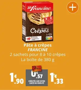 Coccinelle Supermarché Pâte à crêpes FRANCINE offre