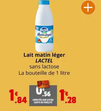 Coccinelle Supermarché Lait matin léger LACTEL offre
