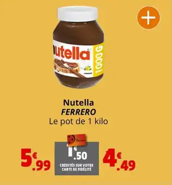 Coccinelle Supermarché Nutella FERRERO offre
