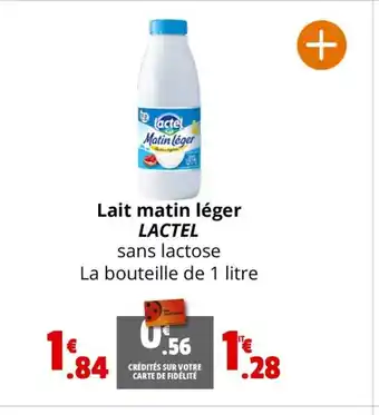 Coccinelle Supermarché Lait matin léger LACTEL offre