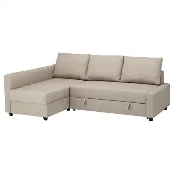 IKEA Friheten Canapé convertible angle+rangement, Hyllie beige offre