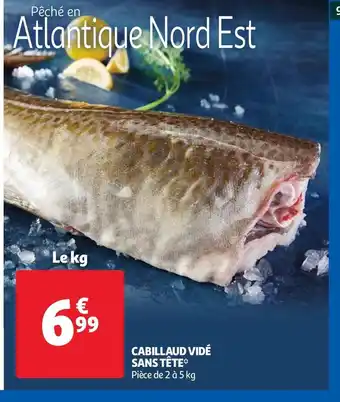 Auchan CABILLAUD VIDÉ SANS TÊTE offre
