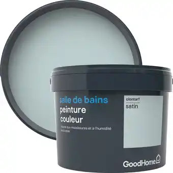 Peinture salle de bains GoodHome vert Clontarf satin 2,5L