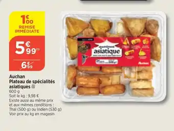 Bi1 Auchan Plateau de spécialités asiatiques offre