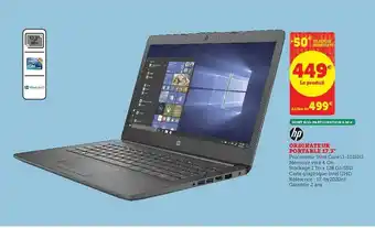 Ordinateur Portable 17,5" Hp