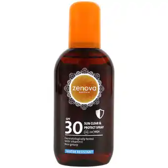 Action Spray solaire Zenova Clear & Protect offre