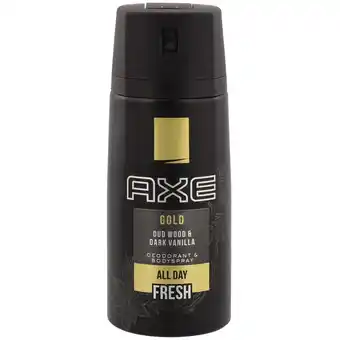 Action déodorant et spray corporel Axe Gold offre