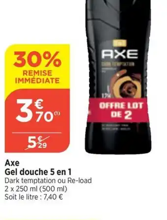 Bi1 Axe Gel douche 5 en 1 offre