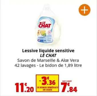 Coccimarket Lessive liquide sensitive LE CHAT offre