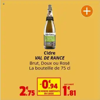 Coccinelle Express Cidre VAL DE RANCE offre
