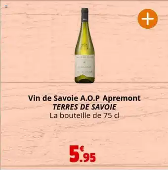 Coccinelle Express Vin de Savoie A.O.P Apremont TERRES DE SAVOIE La bouteille de 75 cl offre