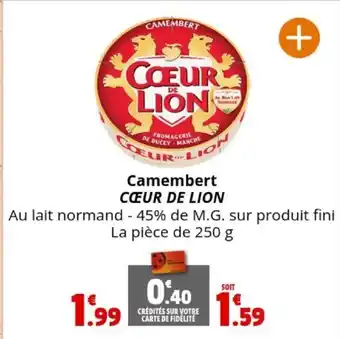 Coccinelle Express Camembert CŒUR DE LION offre