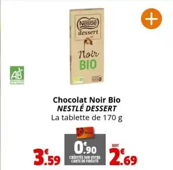 Coccinelle Express Chocolat Noir Bio NESTLÉ DESSERT La tablette de 170 g offre