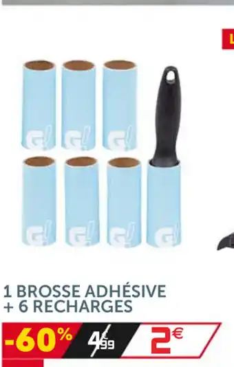1 Brosse adhésive + 6 Recharges
