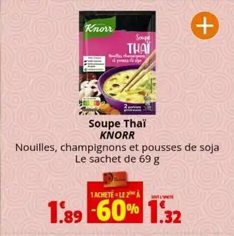 Coccinelle Express Soupe THAI KNORR offre