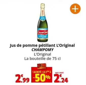 Coccinelle Express Jus de pomme pétillant L'Original CHAMPOMY offre