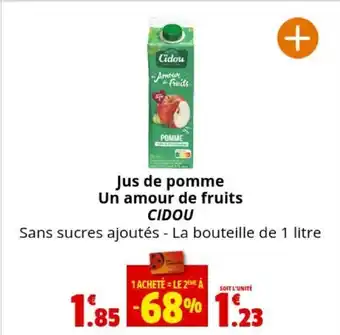 Coccinelle Express Jus de pomme Un amour de fruits CIDOU offre