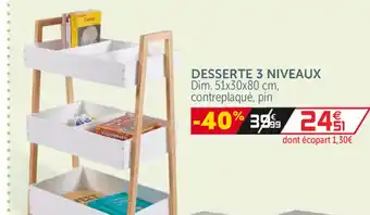 Gifi Desserte 3 Niveaux offre