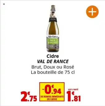 Coccinelle Express Cidre VAL DE RANCE offre